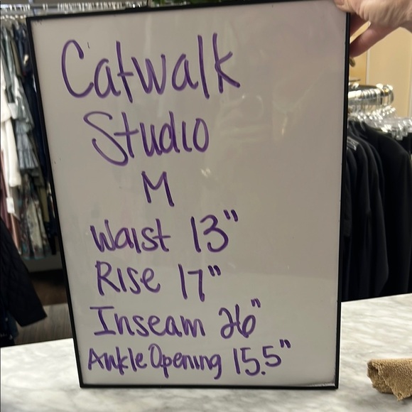 Catwalk Studio White lagenlook Bohemian Gypsy Wide Leg Flowy Pant M - Picture 6 of 9